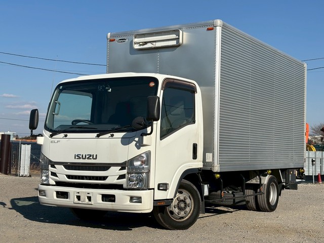 【近日入庫】【先行案内】車検付き ワイドキャブ 白キャブ 跳ね上げゲート アルミバン サイド扉 マニュアル6速 いすゞエルフ 積載3トン
