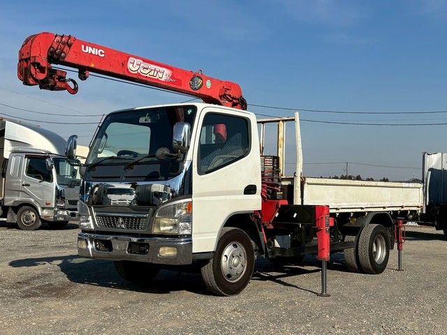 車検付き 煤焼き無し ユニック 2.9トン吊 4段クレーン ラジコン リアアウトリガ 標準キャブ マニュアル5速 三菱キャンター 積載3トン