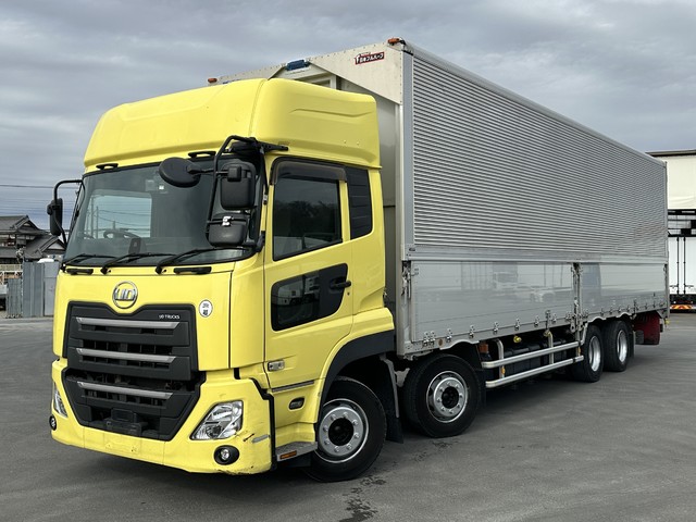 【近日入庫予定】R2年 クオン ハイルーフ 4軸2デフ 低床 アルミウイング リアエアサス エスコット 