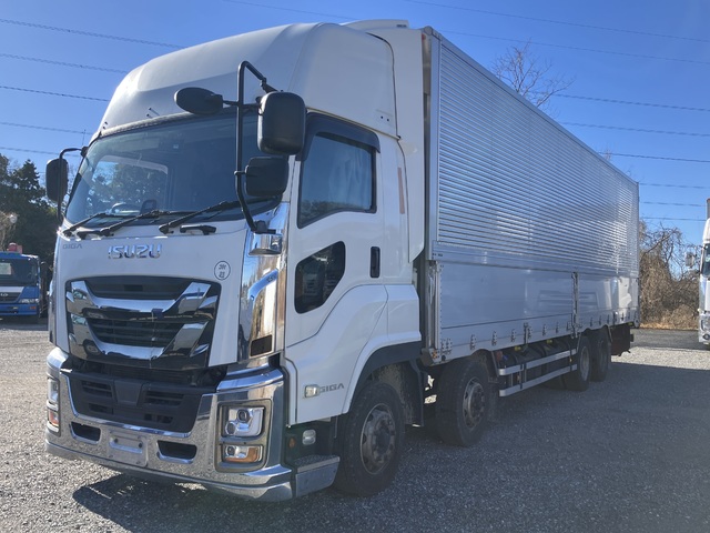 【近日入庫予定】 R2年 4軸低床 アルミウイング ハイルーフ リアエアサス 内高264cm 7MT いすゞ ファイブスターギガ