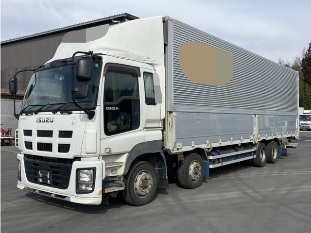 H28年 ギガ 4軸2デフ 低床 アルミウイング 格納パワーゲート付 リアエアサス 7MT 