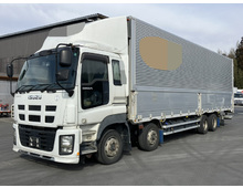 H28年 ギガ 4軸2デフ 低床 アルミウイング 格納パワーゲート付 リアエアサス 7MT 