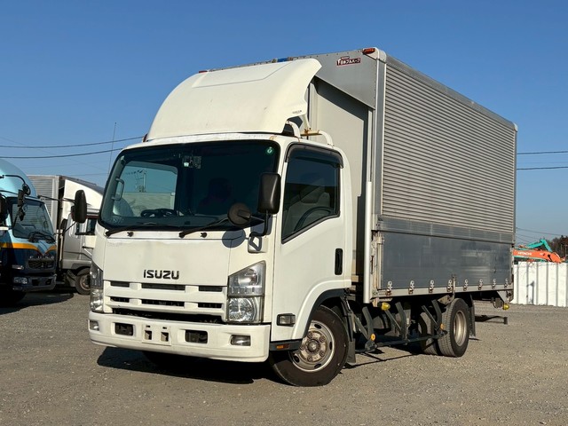 車検付き ワイドキャブ ロングボデー アルミウイング 荷台高222㎝ いすゞエルフ マニュアル６速 積載２トン