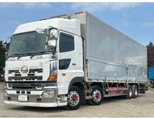 融雪仕様 ハイルーフ日野プロフィア 低床4軸 ジョルダー 赤シャシ 積載12.2トン 