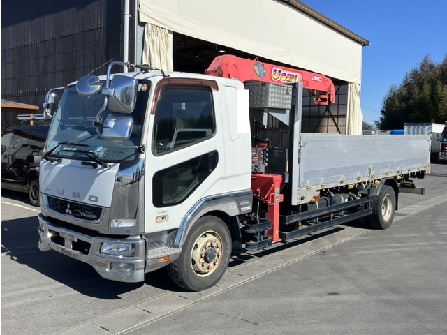 【近日入庫予定】 H28年 増トン（積載7.2ｔ） 古川ユニック製4段クレーン ラジコン・フックイン アルミブロック 5500セミワイド 3方開70アオリ 6速マニュアル ふそうファイター