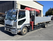 【近日入庫予定】 H28年 増トン（積載7.2ｔ） 古川ユニック製4段クレーン ラジコン・フックイン アルミブロック 5500セミワイド 3方開70アオリ 6速マニュアル ふそうファイター