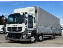 車検付き 融雪仕様 いすゞギガ 白キャブ メッキパーツ アルミウイング積載13.5トン