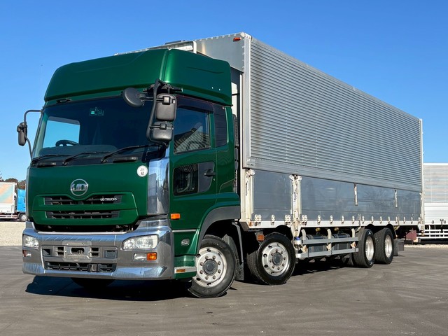 【近日入庫】4軸低床 ハイルーフ アルミウイング ジョルダーレール オートマ 積載12.9トン