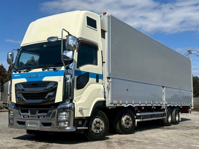 【近日入庫】【先行案内】 4軸低床 荷台長10M スーパーハイルーフ いすゞギガ スムーサー 積載13.7トン