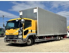 【近日入庫】荷台長8.5M リアエアサス アルミバン メッキパーツ いすゞフォワード 積載2.55トン