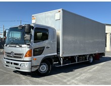 【近日入庫予定】 H27年 跳上パワーゲート付 6200ワイド幅 レンジャー アルミバン 内高238㎝ 床鉄板 6MT