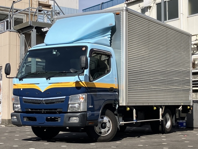 三菱キャンター アルミバン パワーゲート ワイドロング マニュアル5速 最大積載量2トン
