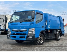 【近日入庫】【リビルトエンジン交換】車検付き 新明和製回転板式 7.3立米 三菱キャンター ワイドキャブ マニュアル５速 積載2.65トン