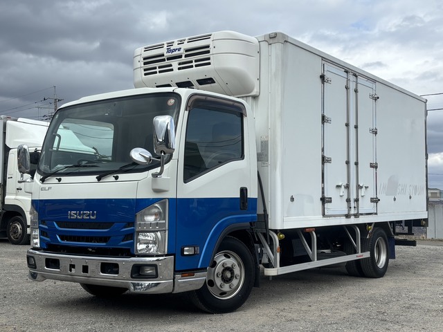 【近日入庫】-22℃確認 車検付き 荷台長5M ワイドキャブ 左サイド観音扉 いすゞエルフ マニュアル6速 積載3トン
