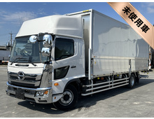 【未使用】 R7年 格納パワーゲート付き 冷凍ウイング 菱重低温 7200ワイド 台枠・門口ステン 床アルミ縞板 ハイルーフ リアエアサス 6速マニュアル 日野レンジャー