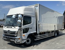 【未使用】 R7年 格納パワーゲート付き 冷凍ウイング 菱重低温 7200ワイド 台枠・門口ステン 床アルミ縞板 ハイルーフ リアエアサス 6速マニュアル 日野レンジャー