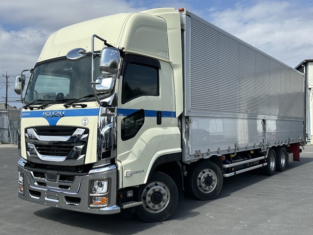 R4年 ギガ 融雪仕様 アルミウイング ハイルーフ 4軸2デフ 低床 内高265㎝ リアエアサス