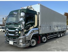 【近日入庫予定】 【融雪仕様/ハイルーフ】 H30年 ファイブスターギガ 4軸低床 アルミウイング 積載13.8t 内高265㎝ リアエアサス アルミホイール メッキパーツ多数