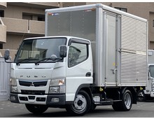 R2年 車輛総重量5t未満 新免許対応 標準幅ショート キャンター アルミバン 左サイド扉 ラッシング2段 5MT 12月迄車検付