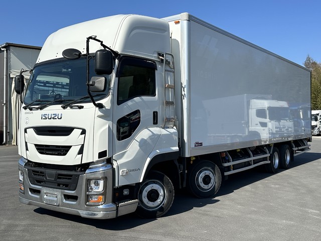 【近日入庫予定】 R4年 ギガ ハイルーフ 4軸2デフ 冷凍バン サーモキングUT1200サブエンジン 車検付 リアエアサス