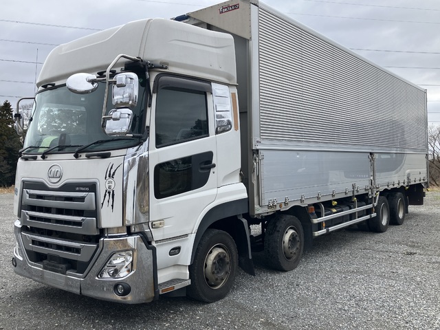 【近日入庫予定】 R2年 4軸アルミウイング 内高265cm ハイルーフ リアエアサス エスコット UDクオン