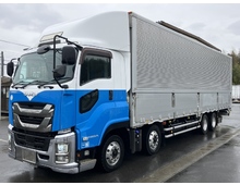 【近日入庫予定】 H29年 いすゞギガ 4軸低床 アルミウイング 内高265cm リアエアサス アルミホイール スムーサー