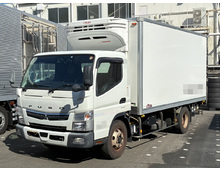 R2年 跳上パワーゲート付き 菱重中温 冷凍バン 床アルミ縞板 ワイドロング 5速マニュアル ふそうキャンター