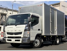 H28年 跳上パワーゲート付き アルミバン ワイドロング 内高206cm サイド扉 5速マニュアル ふそうキャンター