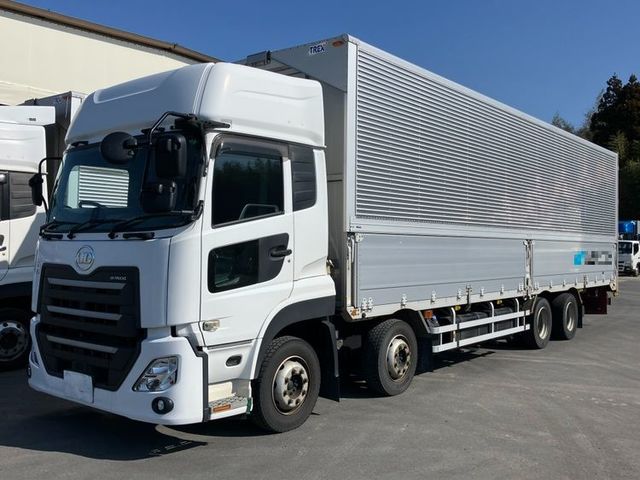 【近日入庫予定】R2年 クオン 4軸2デフ 低床 アルミウイング ハイルーフ エスコット リアエアサス　