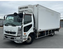  H26年 ファイター 冷凍バン 菱重製-5℃設定 6200ワイド リアエアサス アルミ縞床 6MT