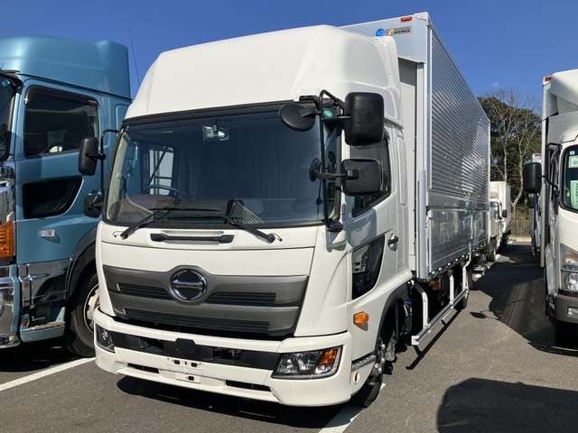 【近日入庫予定】 高年式 R5年 日野レンジャー ハイルーフ アルミウイング 格納パワーゲート 6200ワイド 内高242㎝ 走行3.9万㎞ リアエアサス 6MT