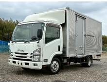 【近日入庫】【先行案内】ワイドキャブ ロングボデー サイド扉 アルミバン マニュアル6速 準中型 いすゞエルフ 積載2トン