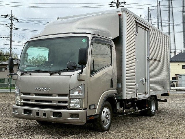 【近日入庫】【先行案内】車検付き ワイドキャブ ロングボデー サイド扉 アルミバン マニュアル6速 準中型 いすゞエルフ 積載2トン