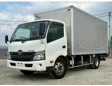 【近日入庫予定】ワイドキャブ 白キャブ 跳ね上げゲート アルミバン オートマ 日野デュトロ積載3トン