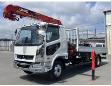 R7年 低走行5千km 古川ユニック製4段クレーン ラジコン・フックイン付 5500標準幅 板バネ 6速マニュアル 240高馬力 ふそうファイター 車検付き