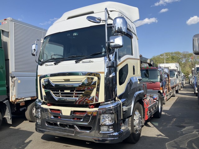 【近日入庫予定】車検R8年6月まで H28年 いすゞ ギガ 520馬力 第5輪荷重11500kg ハイルーフ メッキパーツ アルミホイール 