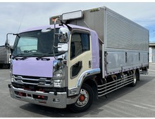 【近日入庫予定】 R3年 いすゞフォワード増トン（積載5.6ｔ） 冷凍ウイング 格納パワーゲート付き 菱重⁻5℃設定 6200ワイド リアエアサス ステン・メッキパーツ多数 アルミホイール 6速マニュアル 車検付き