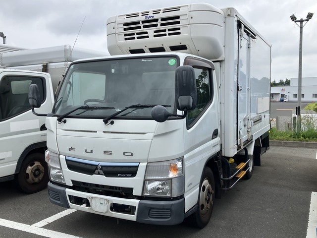 【近日入庫予定】 H29年 標準ショート 冷凍バン 東プレ低温 2エバ 左サイド扉 アルミ縞板 スライド中仕切り 三菱キャンター