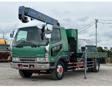【近日入庫】車検付き 煤焼き無し 増トン 標準キャブ タダノ４段クレーン ラジコン 三菱ファイター 赤シャシ 積載7.6トン