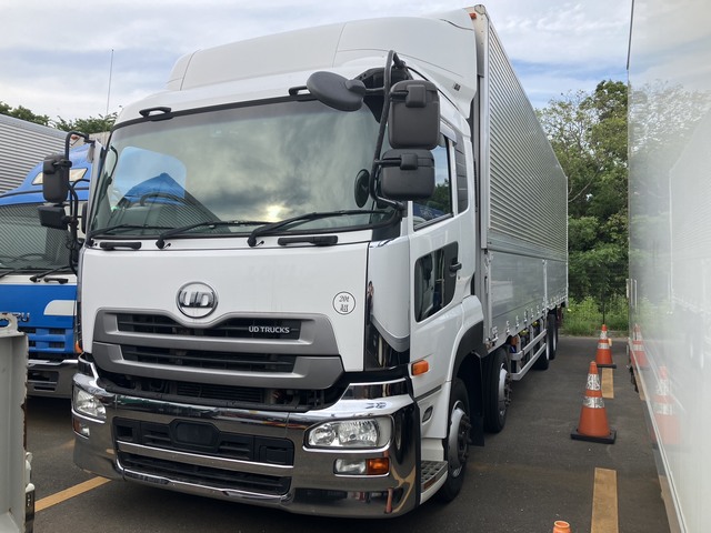 【近日入庫予定】 H28年 4軸低床 アルミウイング リアエアサス トレクス 内高265㎝ 積載 日産UD クオン