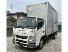 H26年 格納パワーゲート付き アルミバン 標準ロング 内高233cm サイド扉 デュオニック ふそうキャンター