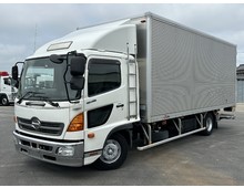 H25年 格納パワーゲート付き アルミバン リアエアサス ワイド 日野レンジャー 車検付き