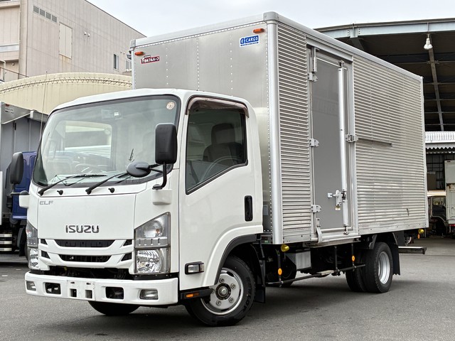 【近日入庫予定】 新免許対応（5ｔ未満） H31年 アルミバン 標準ロング 内高215cm サイド扉 5MT いすゞエルフ R9年2月まで車検付