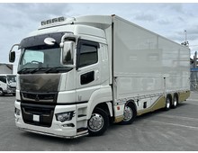 【近日入庫予定】R3年 スーパーグレート ハイルーフ セノプロカスタム仕様 4軸低床 2デフ パネルウイング フロントバイザー フルエアロ アルミホイール 総輪エアサス 車検付
