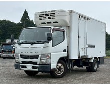 -19℃確認 車検付き 標準キャブ ロングボデー 東プレ製 三菱キャンター 冷凍バン サイド扉 マニュアル5速 積載2トン