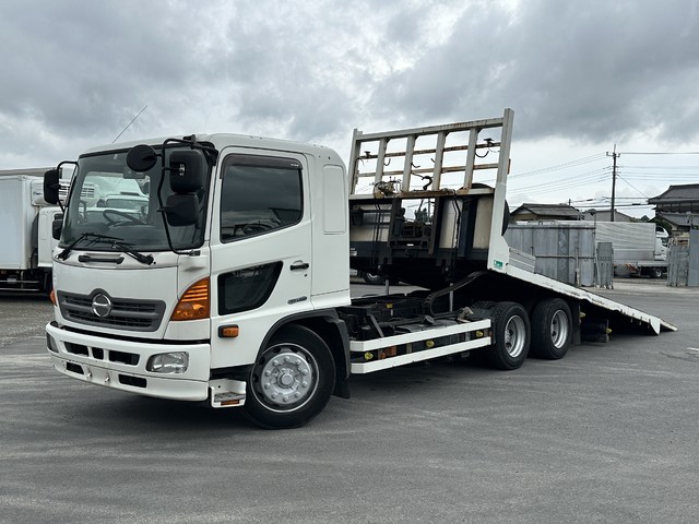 【花見台セーフティーローダー 増トン】H26年 日野レンジャー 2デフ 5700ワイド 板バネ 6MT 8月迄車検付
