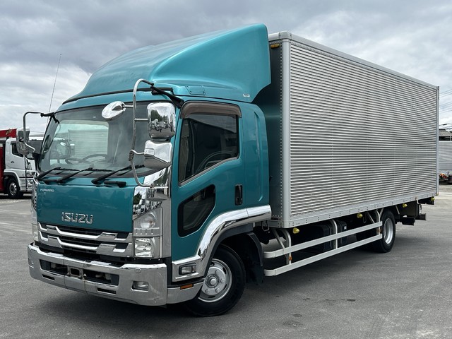 【近日入庫予定】 H27年 フォワード アルミバン ワイド幅 跳上パワーゲート リーフサス 積載3.2t 車検付 