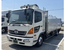 【先行案内】 【近日入庫予定】 H28年 跳上パワーゲート付き 平ボディ アルミブロック 70アオリ 6200セミワイド 床鉄板 リアエアサス 6速マニュアル 日野レンジャー 240高馬力