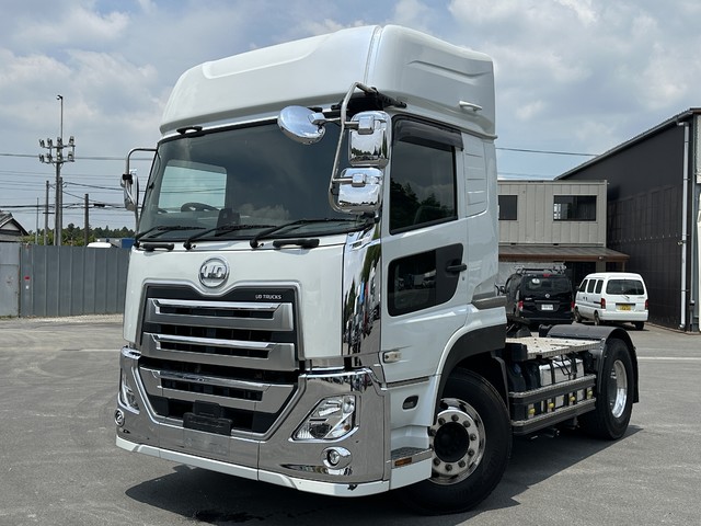【近日入庫予定】R3年 クオン ハイルーフ トラクターヘッド エスコット 第五輪荷重11.5t アルミホイール 
