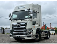  R2年 日野プロフィア トラクターヘッド 450高馬力 第5輪荷重11400㎏ スライドカプラー ディフレクター付き キャブメッキパーツ多数 アルミホイール